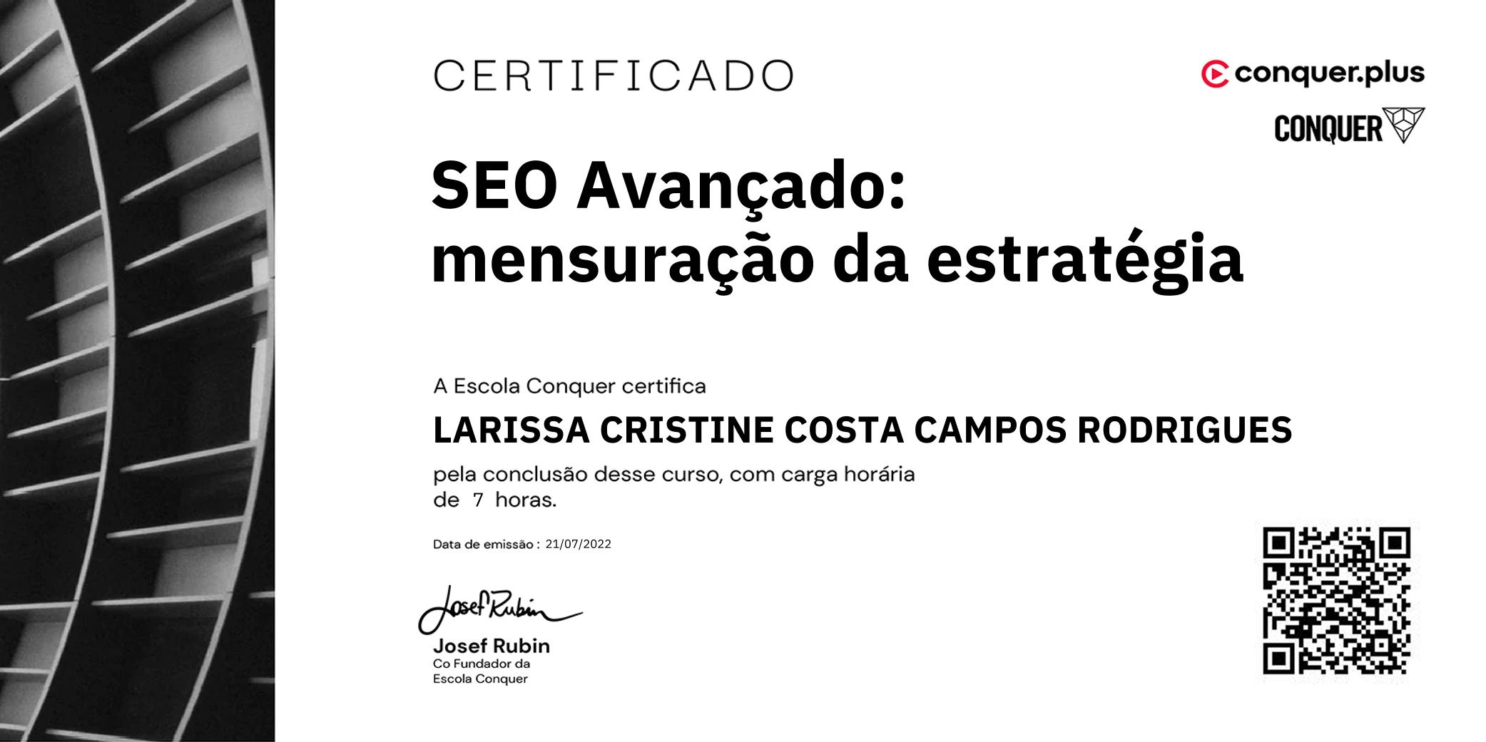 Certificado de SEO Avançado: mensuração da estratégia